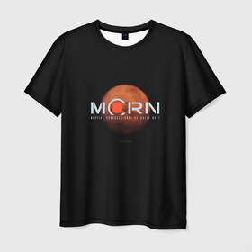 Мужская футболка 3D с принтом Марс , 100% полиэфир | прямой крой, круглый вырез горловины, длина до линии бедер | the expanse | космос | марс | марсиане | пространство | сериал | фантастика | экспансия