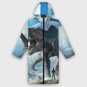 Дождевик унисекс 3D с принтом Ark Survival Evolved в городе Новоалтайск,  |  | ark | ark survival | dino | t rex | арк | арк сурвайвал | дино | динозавр | динозавры | спинозавр | тираннозавр
