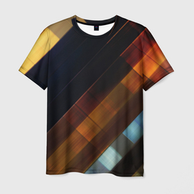 Мужская футболка 3D с принтом Суперстайл в Петрозаводске, 100% полиэфир | прямой крой, круглый вырез горловины, длина до линии бедер | 90 е | абстракция | классика | модное | стиль