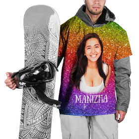 Накидка на куртку 3D с принтом Manizha Радужные блестки , 100% полиэстер |  | Тематика изображения на принте: manizha | далеровна | душанбе | евровидение | евровидение 2021 | манижа | певица | таджикистан | хамраева