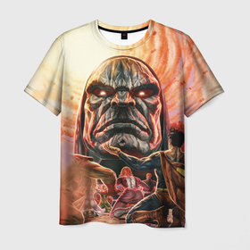Мужская футболка 3D с принтом Darkseid | Дарксайд смотрит с высока в Тюмени, 100% полиэфир | прямой крой, круглый вырез горловины, длина до линии бедер | darkseid | justice league | superman | vdzabma | дарксайд | лига справедливости | супермен