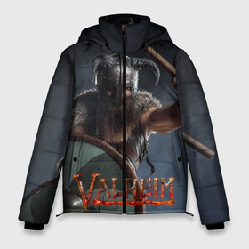 Мужская зимняя куртка 3D с принтом Viking Valheim в Курске, верх — 100% полиэстер; подкладка — 100% полиэстер; утеплитель — 100% полиэстер | длина ниже бедра, свободный силуэт Оверсайз. Есть воротник-стойка, отстегивающийся капюшон и ветрозащитная планка. 

Боковые карманы с листочкой на кнопках и внутренний карман на молнии. | Тематика изображения на принте: fantasy | mmo | valheim | valve | валхейм | вальхейм | викинги | выживалка | игра | королевская битва | ммо | ролевая игра | фэнтази