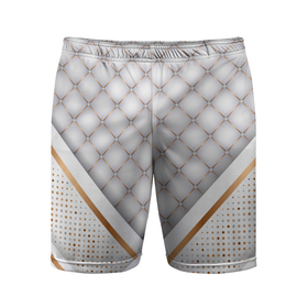 Мужские шорты спортивные с принтом Luxury white & Gold ,  |  | luxury | versace | vip | абстракция | версаче | вип | золото | паттерн | роскошь | текстуры