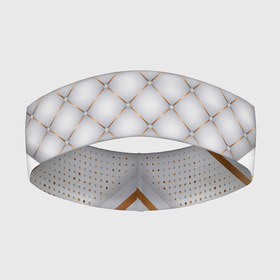 Повязка на голову 3D с принтом Luxury white  Gold ,  |  | luxury | versace | vip | абстракция | версаче | вип | золото | паттерн | роскошь | текстуры