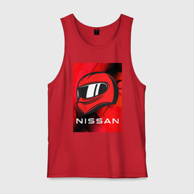 Мужская майка хлопок с принтом Nissan   Paint , 100% хлопок |  | auto | logo | moto | nissan | symbol | авто | автомобиль | гонки | знак | краска | лого | логотип | логотипы | марка | машина | мото | ниссан | символ | символы