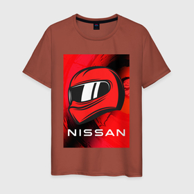 Мужская футболка хлопок с принтом Nissan - Paint в Екатеринбурге, 100% хлопок | прямой крой, круглый вырез горловины, длина до линии бедер, слегка спущенное плечо. | auto | logo | moto | nissan | symbol | авто | автомобиль | гонки | знак | краска | лого | логотип | логотипы | марка | машина | мото | ниссан | символ | символы