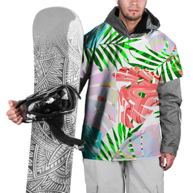 Накидка на куртку 3D с принтом ЛИСТЬЯ 2.0 в Тюмени, 100% полиэстер |  | summer | абстракция | коллаж | летний принт | лето | листья папоротника | нежный | неоновый | огненный | пальмовые листья | пальмы | папоротник | свежий | стильный | тренд | тропики