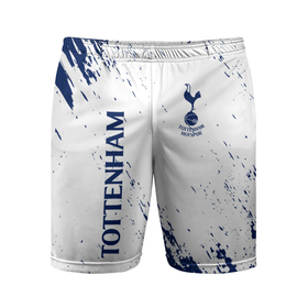 Мужские шорты спортивные с принтом TOTTENHAM HOTSPUR. в Новосибирске,  |  | football | football club | sport | tottenham | tottenham hotspur | спорт | спортивные | тоттенхэм | униформа | фирменные цвета | футбол | футбольный клуб