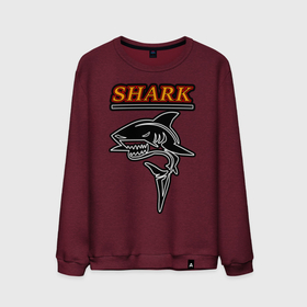 Мужской свитшот хлопок с принтом Shark в городе Новоалтайск, 100% хлопок |  | fish | shark | акула | морской хищник | рыба | хищник