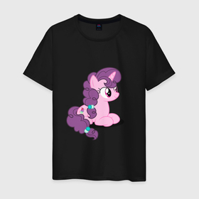Мужская футболка хлопок с принтом Pony Pink Mammal Purple - Litt , 100% хлопок | прямой крой, круглый вырез горловины, длина до линии бедер, слегка спущенное плечо. | applejack | friendship | mylittlepony | rainbow dash | twilight sparkle | waifu | вайфу | дружба это магия | друзья | кони | моя маленькая пони | мультфильм | пони | радуга | ренбоу деш | эплджек
