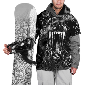 Накидка на куртку 3D с принтом Волчья пасть в Петрозаводске, 100% полиэстер |  | Тематика изображения на принте: волк | волчья пасть | животные | зубы | оскал | рык | собака