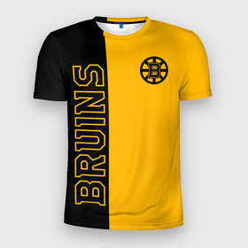 Мужская футболка 3D спортивная с принтом NHL BOSTON BRUINS в Екатеринбурге, 100% полиэстер с улучшенными характеристиками | приталенный силуэт, круглая горловина, широкие плечи, сужается к линии бедра | Тематика изображения на принте: black | boston | bruins | hockey | ice | logo | nhl | sport | usa | бостон | брюинз | кубок | логотип | нхл | спорт | стэнли | хоккей
