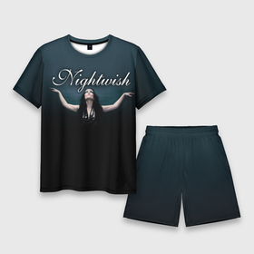 Мужской костюм с шортами 3D с принтом Nightwish with Tarja ,  |  | Тематика изображения на принте: nightwish | tarja | tarja turanen | turunen | найтвиш | тарья | тарья турунен | турунен