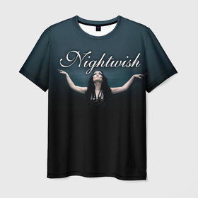 Мужская футболка 3D с принтом Nightwish with Tarja , 100% полиэфир | прямой крой, круглый вырез горловины, длина до линии бедер | nightwish | tarja | tarja turanen | turunen | найтвиш | тарья | тарья турунен | турунен