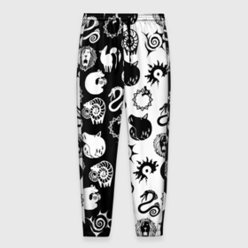 Мужские брюки 3D с принтом ЭМБЛЕМЫ МАГИЧЕСКАЯ БИТВА JK в Тюмени, 100% полиэстер | манжеты по низу, эластичный пояс регулируется шнурком, по бокам два кармана без застежек, внутренняя часть кармана из мелкой сетки | anime | japan | japanese | jujutsu | jujutsu kaisen | kaisen | sukuna | tattoo | аниме | двуликий призрак | иероглифы | инумаки | итадори | итадори юдзи | магическая битва | нобара | панда | рёмен | рёмен сукуна | сатору | сукуна