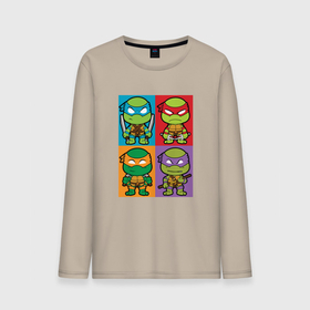 Мужской лонгслив хлопок с принтом Ninja Turtles , 100% хлопок |  | donatello | leonardo | michelangelo | ninja | pizza | raphael | turtles | донателло | животные | карате | комикс | комиксы | леонардо | микеланджело | мультфильм | мутант | мутанты | ниндзя | пицца | рафаэль | сплинтер | супергерой