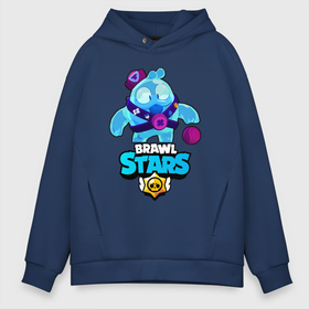 Мужское худи Oversize хлопок с принтом Сквик Squeak Brawl Stars в Екатеринбурге, френч-терри — 70% хлопок, 30% полиэстер. Мягкий теплый начес внутри —100% хлопок | боковые карманы, эластичные манжеты и нижняя кромка, капюшон на магнитной кнопке | Тематика изображения на принте: bele | belle | brawl | brawl stars | brawlstars | brawl_stars | squeak | белле | белль | бель | бравл | бравлстарс | писк | сквик