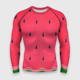 Мужской рашгард 3D с принтом Текстура арбуза в Курске,  |  | background | seeds | texture | watermelon | арбуз | косточки | семечки | текстура | фон