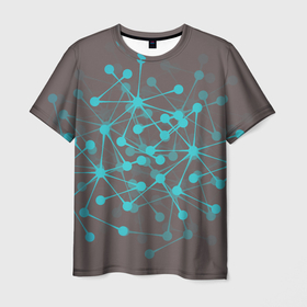 Мужская футболка 3D с принтом Firefly , 100% полиэфир | прямой крой, круглый вырез горловины, длина до линии бедер | fly | neon | абстракция | нейросеть | неон | светлячок | узоры