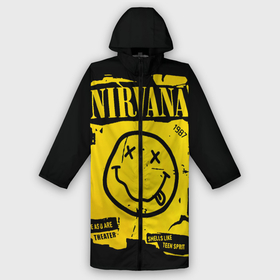 Дождевик унисекс 3D с принтом Nirvana 1987 в городе Новоалтайск,  |  | album | curt | kobain | logo | music | nevermind | nirvana | rock | smells like | smile | teen spirit | альбом | гитара | курт кобейн | логотип | музыка | невермайнд | нирвана | рок | смайл | стикер