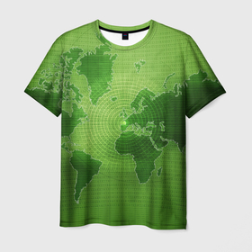 Мужская футболка 3D с принтом Карта мира в Санкт-Петербурге, 100% полиэфир | прямой крой, круглый вырез горловины, длина до линии бедер | глобус | земля | карта | карта мира | континенты | материки | мир | планета | цифры