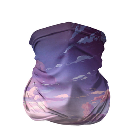 Бандана-труба 3D с принтом Долина в Тюмени, 100% полиэстер, ткань с особыми свойствами — Activecool | плотность 150‒180 г/м2; хорошо тянется, но сохраняет форму | valley | водопад | горы | небо | облака | река