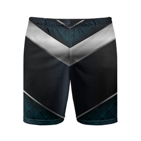 Мужские шорты спортивные с принтом 3D dark metal ,  |  | luxury | versace | vip | абстракция | версаче | вип | паттерн | роскошь | текстуры