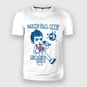 Мужская футболка 3D Slim с принтом Yakuza Karaoke в Кировске, 100% полиэстер с улучшенными характеристиками | приталенный силуэт, круглая горловина, широкие плечи, сужается к линии бедра | game | games | japan | yakuza | игра | игры | кадзума кирю | клан рюдо | подобный дракону | якудза | япония