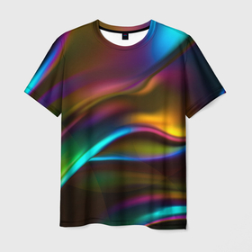 Мужская футболка 3D с принтом Градиент в Курске, 100% полиэфир | прямой крой, круглый вырез горловины, длина до линии бедер | gradient | вектор | графика | заливка | цвет
