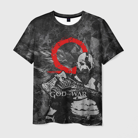 Мужская футболка 3D с принтом GOD OF WAR KRATOS в Екатеринбурге, 100% полиэфир | прямой крой, круглый вырез горловины, длина до линии бедер | game | god of war | kratos | бог войны | год оф вор | игра | кратос | спрата