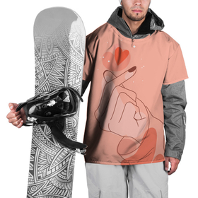 Накидка на куртку 3D с принтом Саранхэ в Петрозаводске, 100% полиэстер |  | Тематика изображения на принте: k pop | любовь | рука девушки | саранхэ | сердце