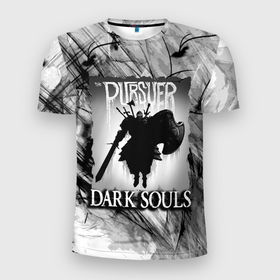Мужская футболка 3D спортивная с принтом DARK SOULS | ТЁМНЫЙ МИР в Тюмени, 100% полиэстер с улучшенными характеристиками | приталенный силуэт, круглая горловина, широкие плечи, сужается к линии бедра | dark souls | darksouls | tegunvte | темные души