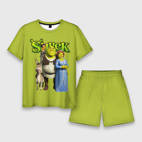 Мужской костюм с шортами 3D с принтом Шрек Shrek в Тюмени,  |  | cartoon | fiona | shrek | болото | детям | комедия | кот в сапогах | мультик | огр | осел | персонажи мультфильмов | тролль | фиона | шрек