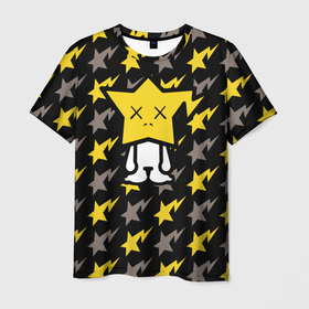 Мужская футболка 3D с принтом ChibiStar в Кировске, 100% полиэфир | прямой крой, круглый вырез горловины, длина до линии бедер | Тематика изображения на принте: bape | bape kids | бренд | звезды | мода | паттерн | япония