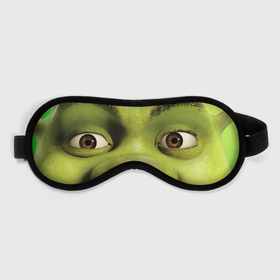 Маска для сна 3D с принтом Shrek | Огр (Z) , внешний слой — 100% полиэфир, внутренний слой — 100% хлопок, между ними — поролон |  | dreamworks | shrek | зелёный огр | мульт | мультфильм | приключения