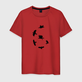 Мужская футболка хлопок с принтом Six of Crows Тень и Кость в Екатеринбурге, 100% хлопок | прямой крой, круглый вырез горловины, длина до линии бедер, слегка спущенное плечо. | 