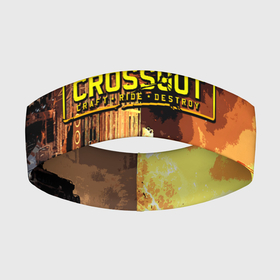Повязка на голову 3D с принтом Crossout Online ,  |  | action | crossout | online | tegunvte | выживание | экшен