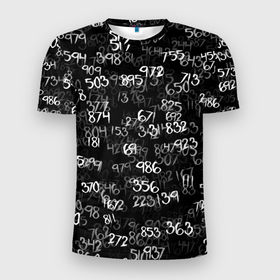 Мужская футболка 3D спортивная с принтом Минус семь , 100% полиэстер с улучшенными характеристиками | приталенный силуэт, круглая горловина, широкие плечи, сужается к линии бедра | Тематика изображения на принте: 1000 7 | anime | ken kaneki | manga | tokyo ghoul | аниме | арифметика | канеки | кен | манга | математика | минус | семь | токийский гуль | тысяча | числа