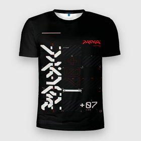 Мужская футболка 3D спортивная с принтом CuberPunk 2077 в Петрозаводске, 100% полиэстер с улучшенными характеристиками | приталенный силуэт, круглая горловина, широкие плечи, сужается к линии бедра | Тематика изображения на принте: china | cyber | cyberpunk | game | japan | keanu reeves | punk | samurai | tokyo | игра | киану ривз | кибер | киберпанк | китай | панк | редактор | самурай | токио | япония