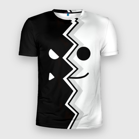 Мужская футболка 3D спортивная с принтом Geometry Dash | Fondo в Екатеринбурге, 100% полиэстер с улучшенными характеристиками | приталенный силуэт, круглая горловина, широкие плечи, сужается к линии бедра | dash | fondo | geometry | геометри | геометридаш | даш