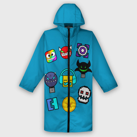 Дождевик унисекс 3D с принтом Geometry Dash Icons в городе Новоалтайск,  |  | 2d | dash | demon | demons | devil | game | games | geometry | pixel | pixels | skull | smile | геометрия | демон | дьявол | игра | пикслели | платформер | смайл | смайлик | улыбка | череп