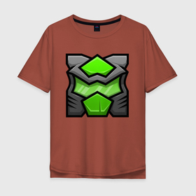 Мужская футболка хлопок Oversize с принтом Geometry Dash | Doom (Z) в Курске, 100% хлопок | свободный крой, круглый ворот, “спинка” длиннее передней части | 2d | arcade | game | geometry dash | meltdown | robtop | аркада | геометрический тире | раннер