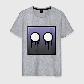 Мужская футболка хлопок с принтом Geometry Dash | Black tears (Z) , 100% хлопок | прямой крой, круглый вырез горловины, длина до линии бедер, слегка спущенное плечо. | 2d | arcade | game | geometry dash | meltdown | robtop | аркада | геометрический тире | раннер
