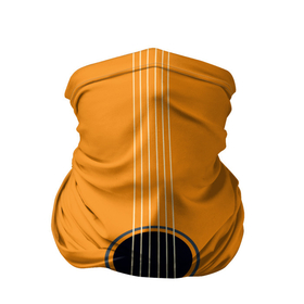 Бандана-труба 3D с принтом ГИТАРА в Белгороде, 100% полиэстер, ткань с особыми свойствами — Activecool | плотность 150‒180 г/м2; хорошо тянется, но сохраняет форму | guitar | instrument | musuc | orange | pop | rock | гитара | инструмент | музыка | панк | рок | струны | фолк