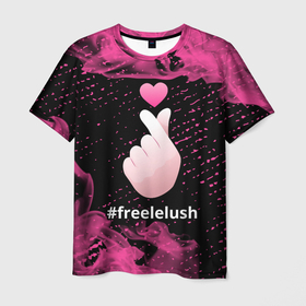 Мужская футболка 3D с принтом Свободу Лелушу   Пламя в Санкт-Петербурге, 100% полиэфир | прямой крой, круглый вырез горловины, длина до линии бедер | 2021 | chuang | free | hashtag | k pop | kpop | lelush | pop | vlad | к поп | кпоп | лелуш | лелушу | огонь | пламя | поп | свободу | хэштег