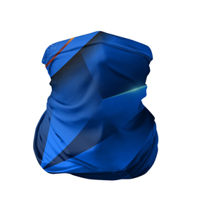 Бандана-труба 3D с принтом 3D абстрактные фигуры BLUE в Петрозаводске, 100% полиэстер, ткань с особыми свойствами — Activecool | плотность 150‒180 г/м2; хорошо тянется, но сохраняет форму | 3d | 3д | luxury | versace | vip | абстракция | блеск | блестки | версаче | вип | паттерн | роскошь | соты | текстуры
