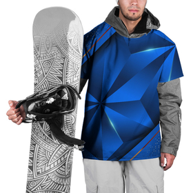 Накидка на куртку 3D с принтом 3D абстрактные фигуры BLUE в Петрозаводске, 100% полиэстер |  | 3d | 3д | luxury | versace | vip | абстракция | блеск | блестки | версаче | вип | паттерн | роскошь | соты | текстуры