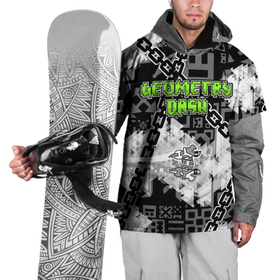 Накидка на куртку 3D с принтом Geometry Dash в Тюмени, 100% полиэстер |  | Тематика изображения на принте: 2d | android | computer game | geometry dash | андроид | геометрия даш | игра | компьютерная