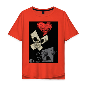 Мужская футболка хлопок Oversize с принтом Love, Death and Robots art , 100% хлопок | свободный крой, круглый ворот, “спинка” длиннее передней части | Тематика изображения на принте: alissi | art | death | love | robots | арт | любовь | роботы | сериал