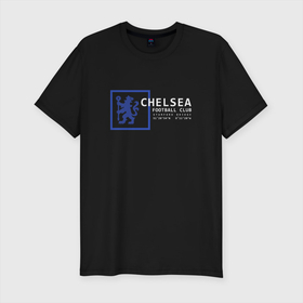 Мужская футболка хлопок Slim с принтом FC Chelsea | Stamford Bridge (2021/22) в Тюмени, 92% хлопок, 8% лайкра | приталенный силуэт, круглый вырез ворота, длина до линии бедра, короткий рукав | 0x000000123 | chelsea | stamford bridge | вернер | канте | стамфорд бридж | челси